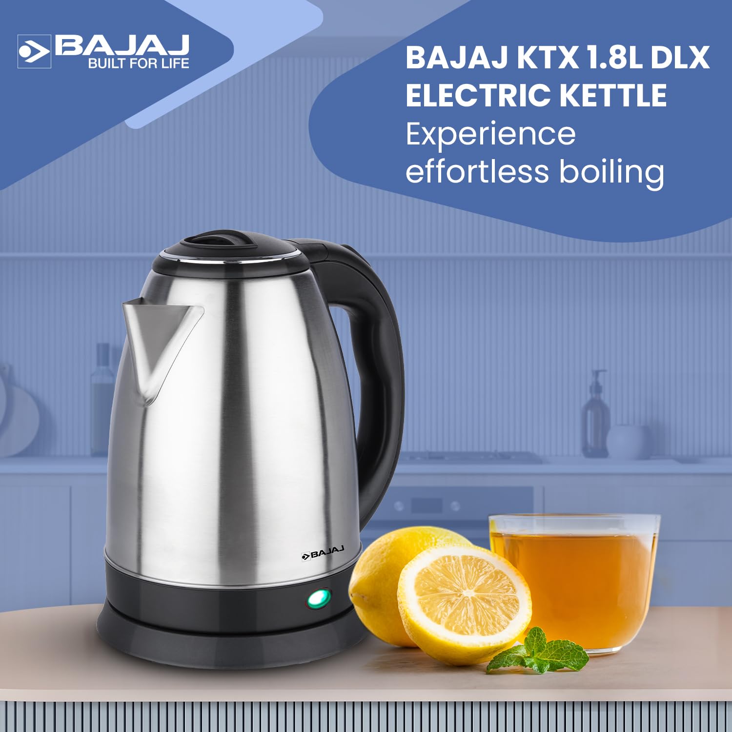 Bajaj KTX 1.8 Litre DLX Electric Kettle 1350 Watts Kettle